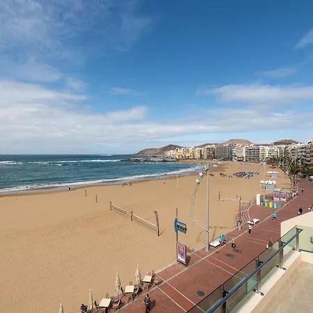 公寓 Beachfront Las Canteras - Sea Views Terrace
